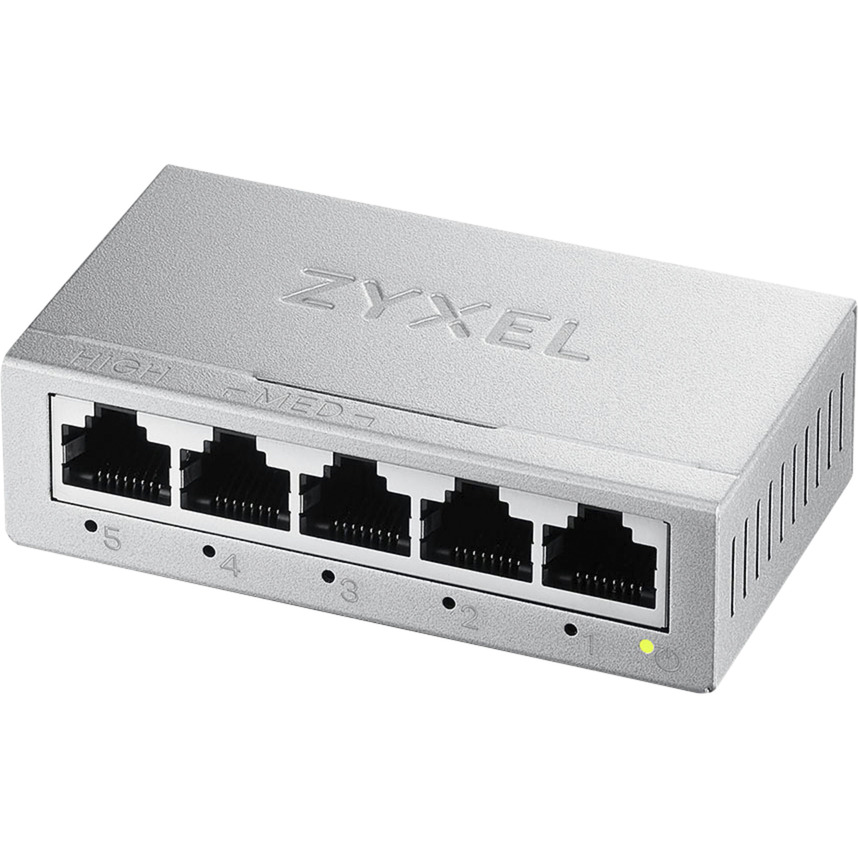 Zyxel GS-105B V5, Switch silber, 5-Port Desktop Gigabit Ethernet Switch