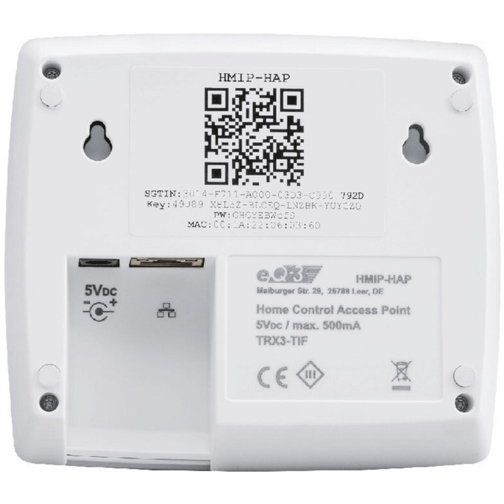 Homematic IP Smart Home Access Point (HMIP-HAP) & 5x Heizkörperthermostate eTRV (HmIP-eTRV-2), Set