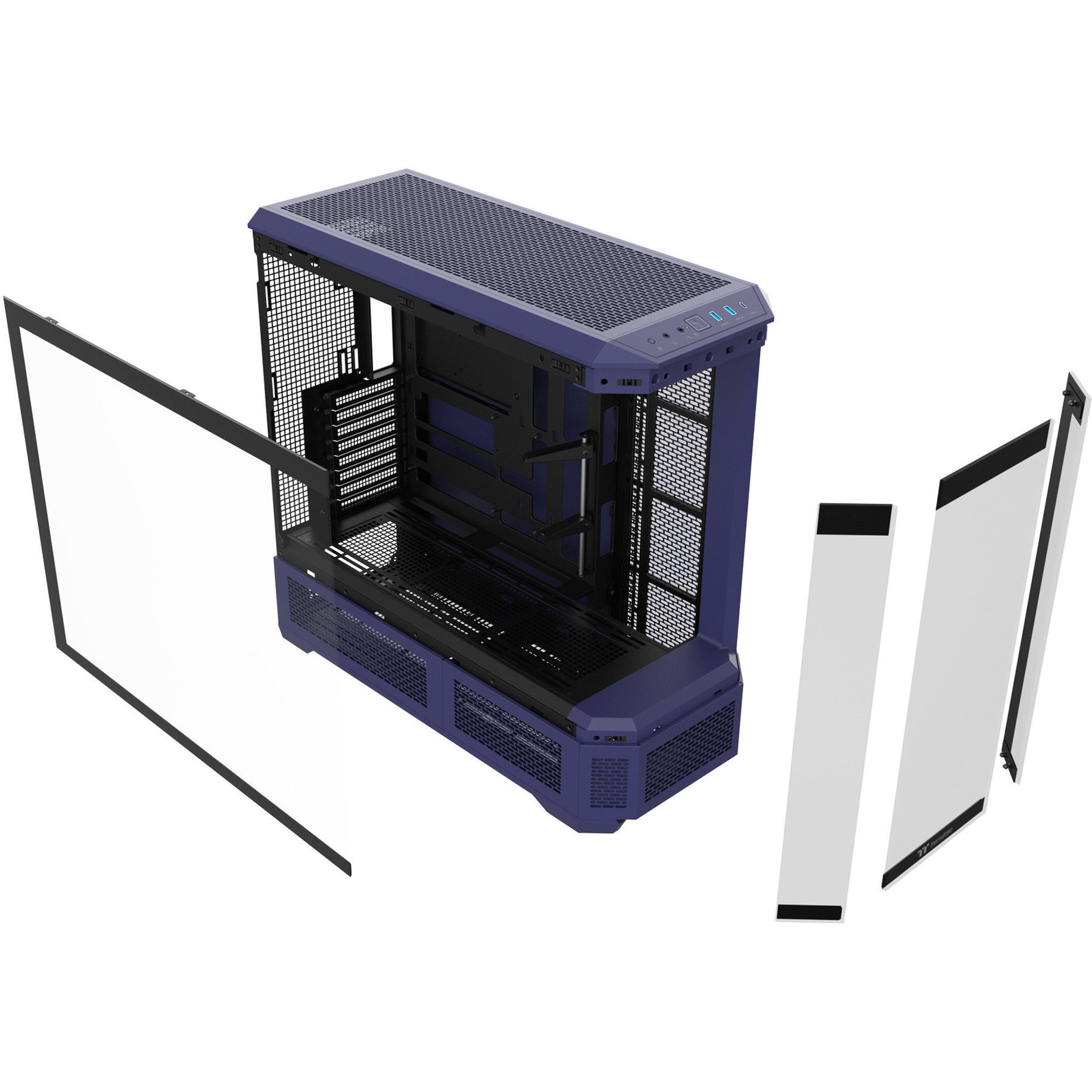 Thermaltake View 600 TG Future Dusk, Big-Tower-Gehäuse violett/schwarz, Tempered Glass