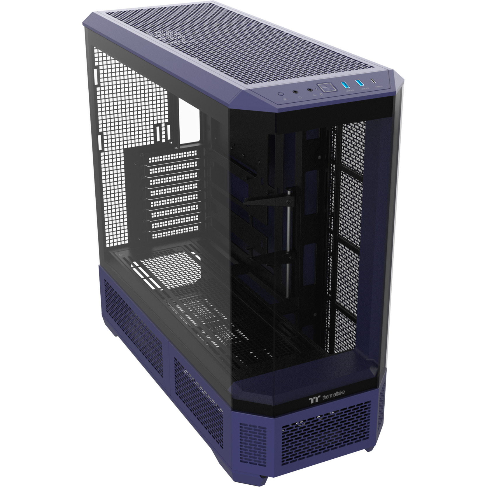 Thermaltake View 600 TG Future Dusk, Big-Tower-Gehäuse violett/schwarz, Tempered Glass