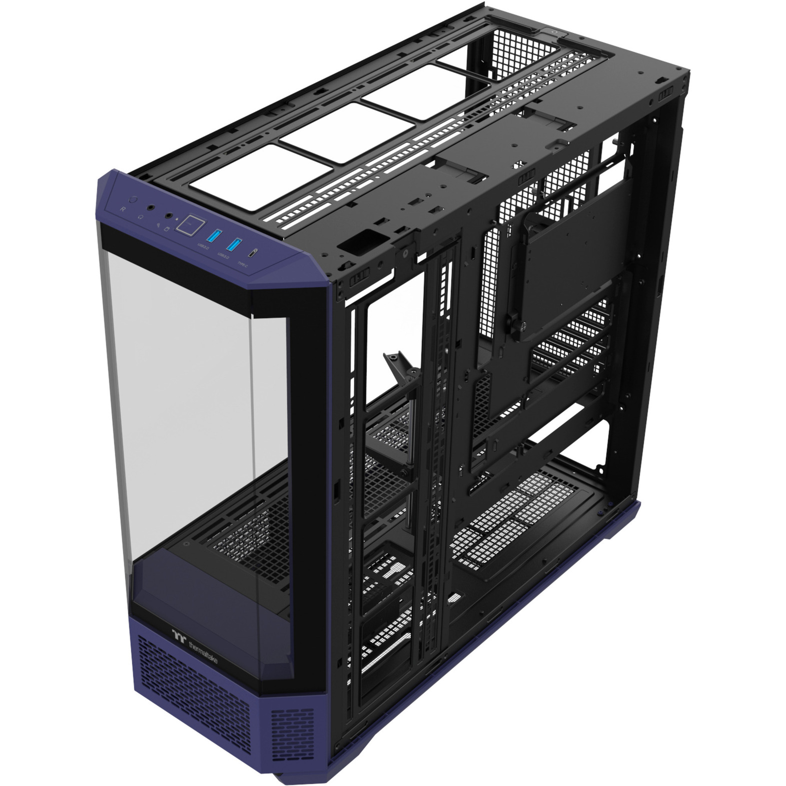 Thermaltake View 600 TG Future Dusk, Big-Tower-Gehäuse violett/schwarz, Tempered Glass