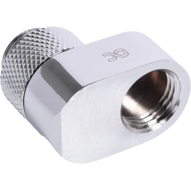 Alphacool Eiszapfen 16mm Versatzstück drehbar G1/4 AG auf G1/4 IG, Verbindung chrom