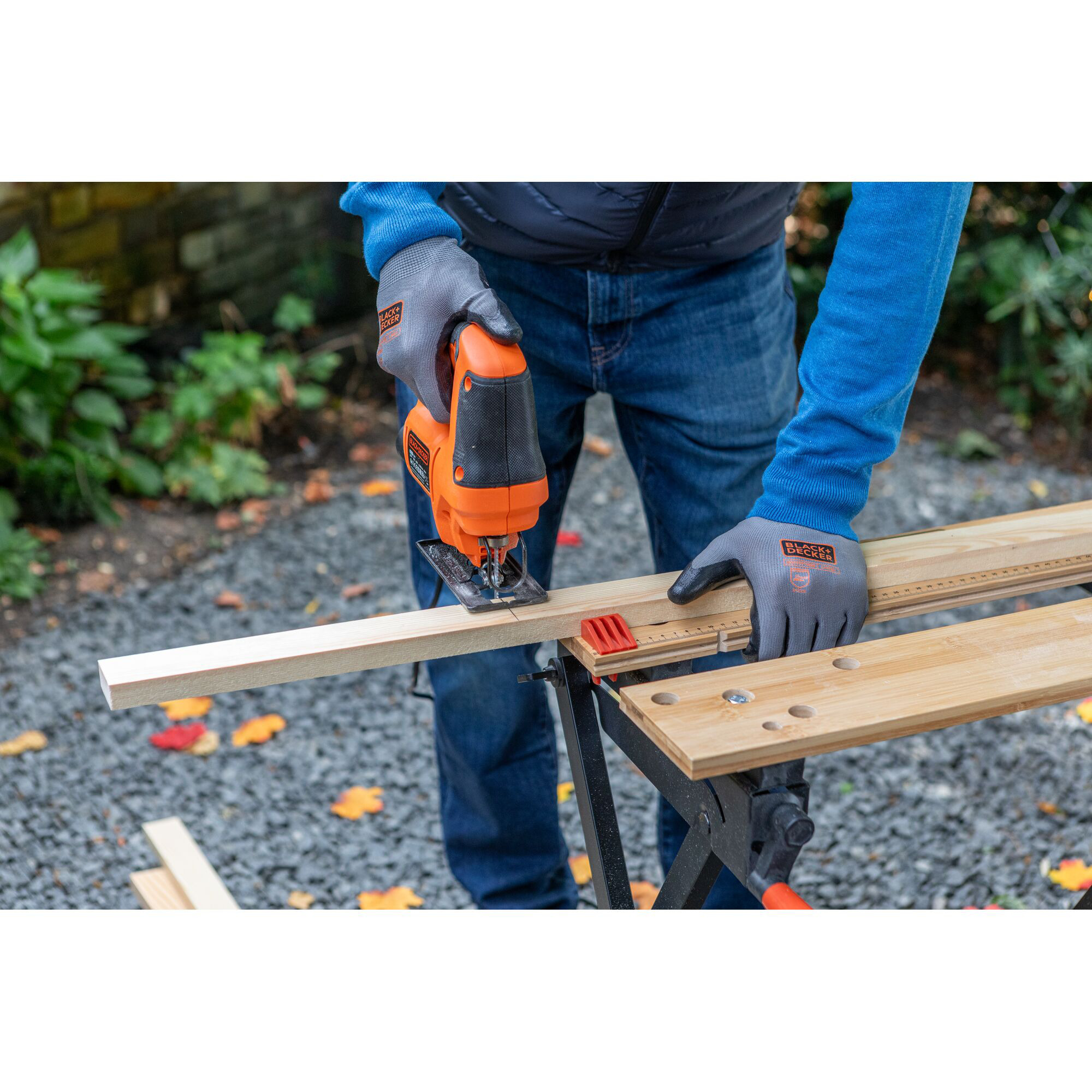 BLACK+DECKER Stichsäge BES602 orange/schwarz, 400 Watt