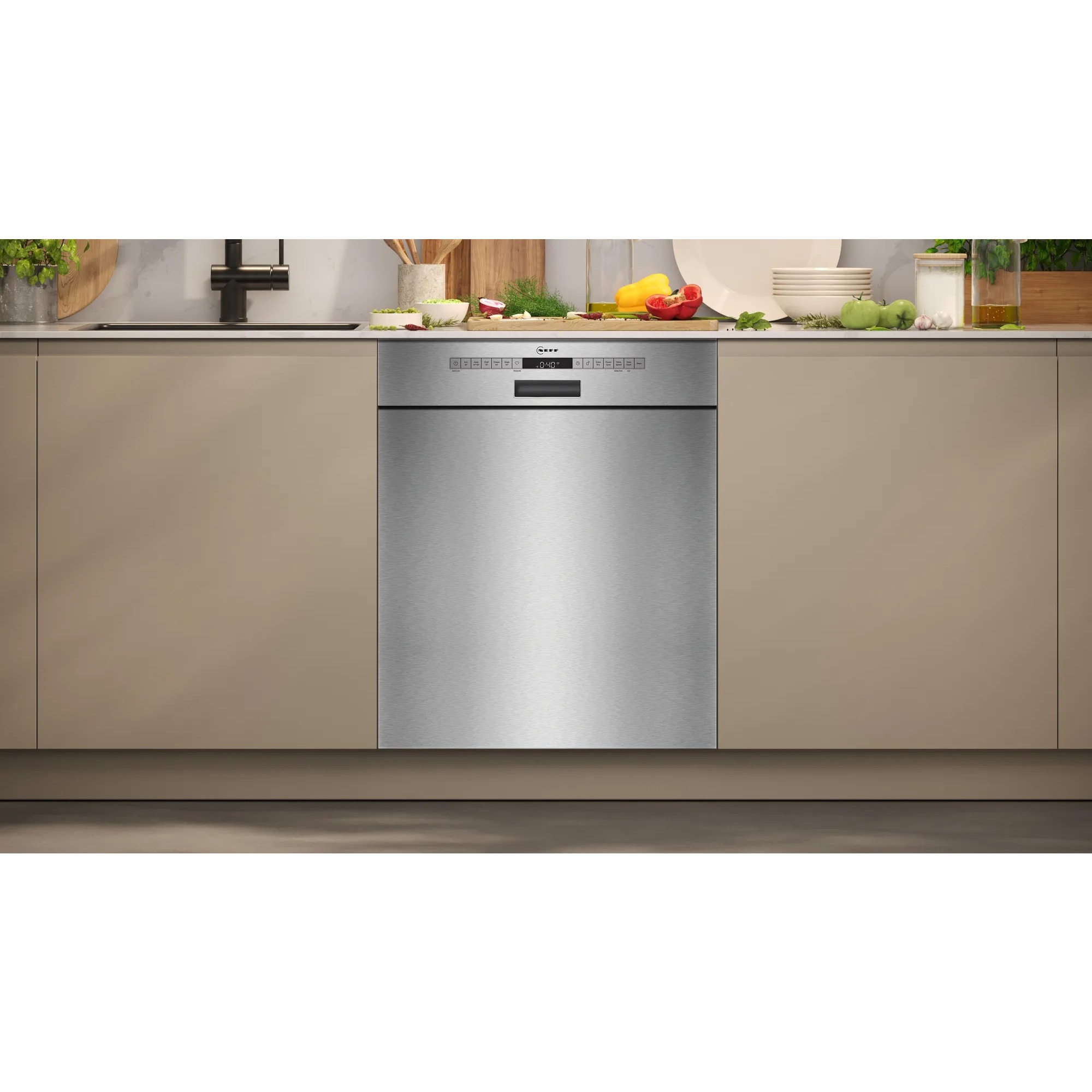 Neff S125ECS15E N50, Spülmaschine edelstahl (gebürstet), 60 cm