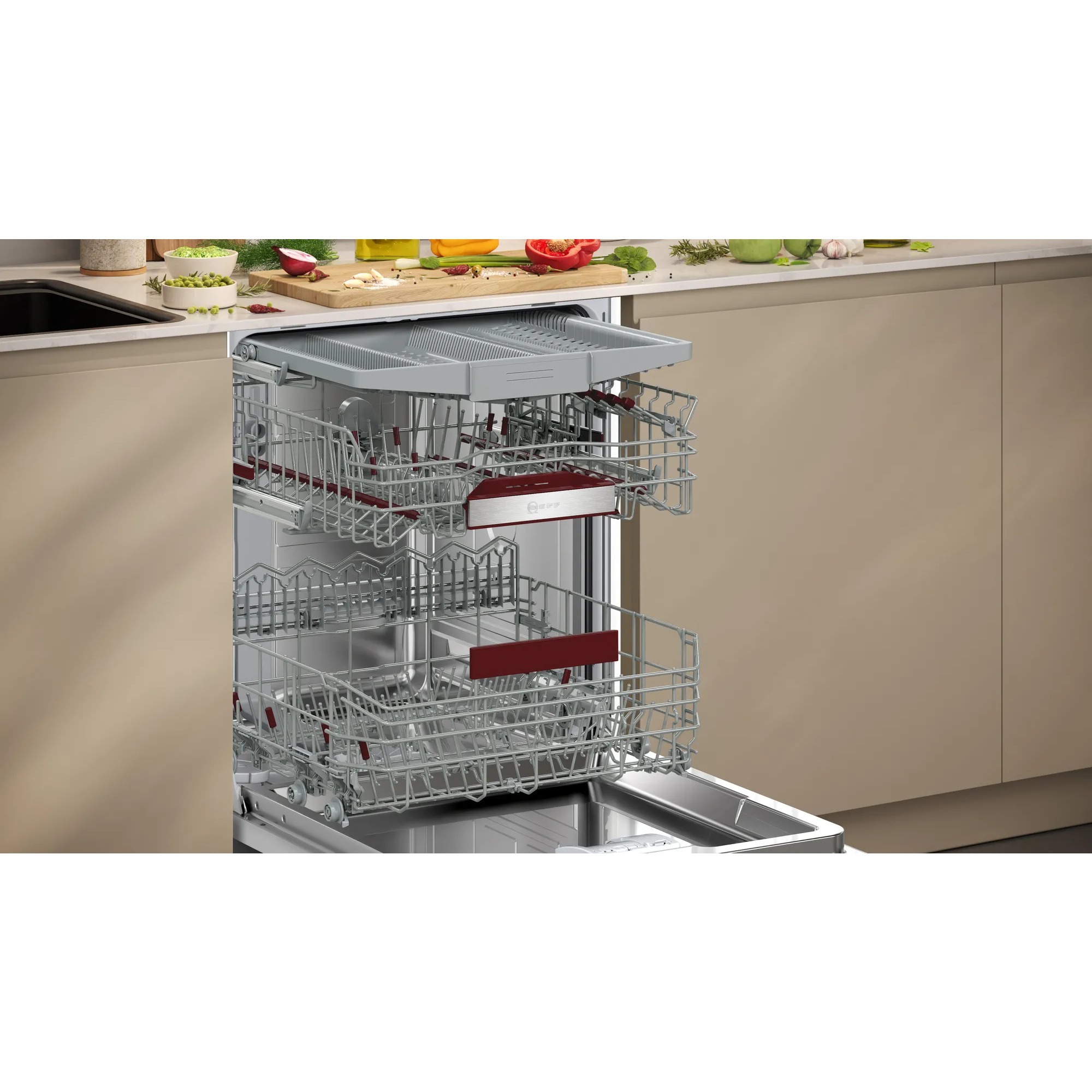 Neff S125ECS15E N50, Spülmaschine edelstahl (gebürstet), 60 cm