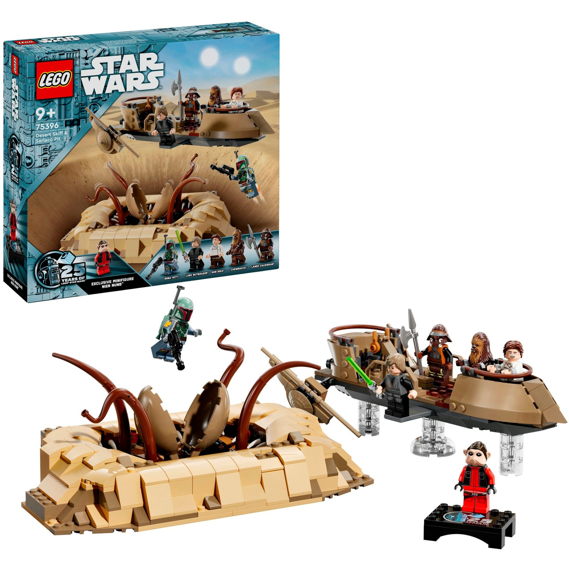LEGO 75396 Star Wars Wüsten-Skiff und Sarlacc-Grube, Konstruktionsspielzeug