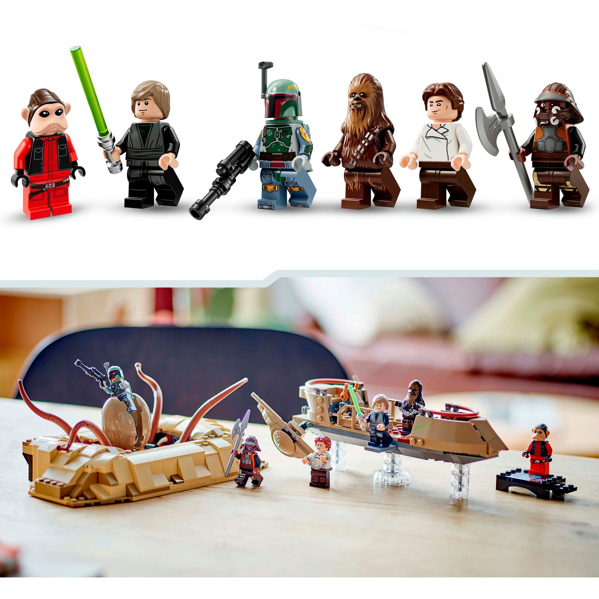 LEGO 75396 Star Wars Wüsten-Skiff und Sarlacc-Grube, Konstruktionsspielzeug