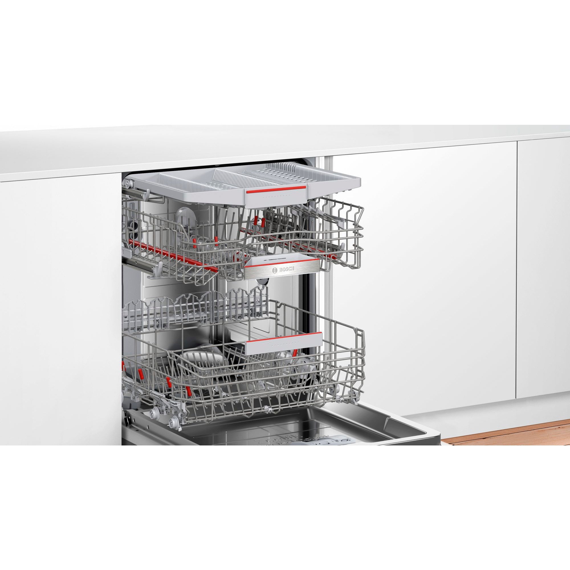 Bosch SMI6ZCS17E Serie 6, Spülmaschine edelstahl (gebürstet), 60 cm, Home Connect