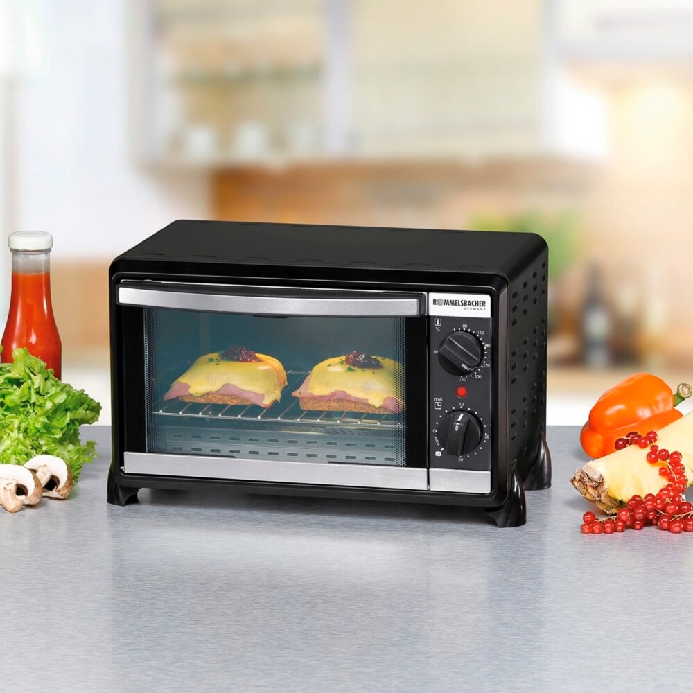 Rommelsbacher Kleinbackofen Speedy BG 950, Mini-Backofen schwarz, Retail