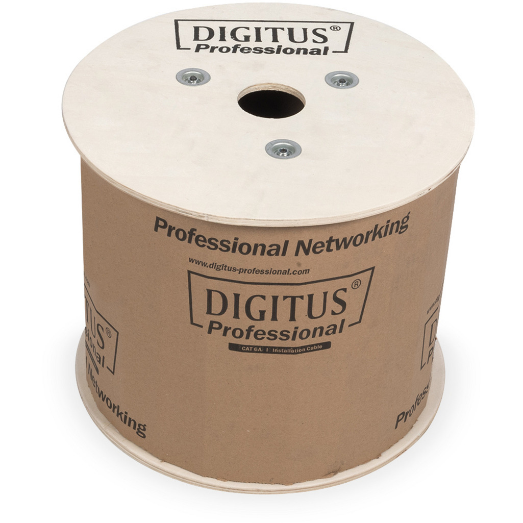 Digitus Professional Cat.6a U/UTP Verlegekabel simplex, Dca blau, 305 Meter Easy Pull Box