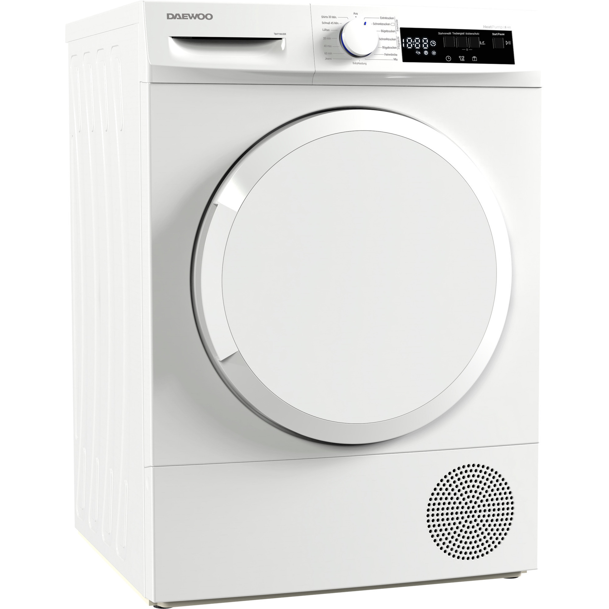 Daewoo T8HT1WA3DE  , Wärmepumpentrockner weiß