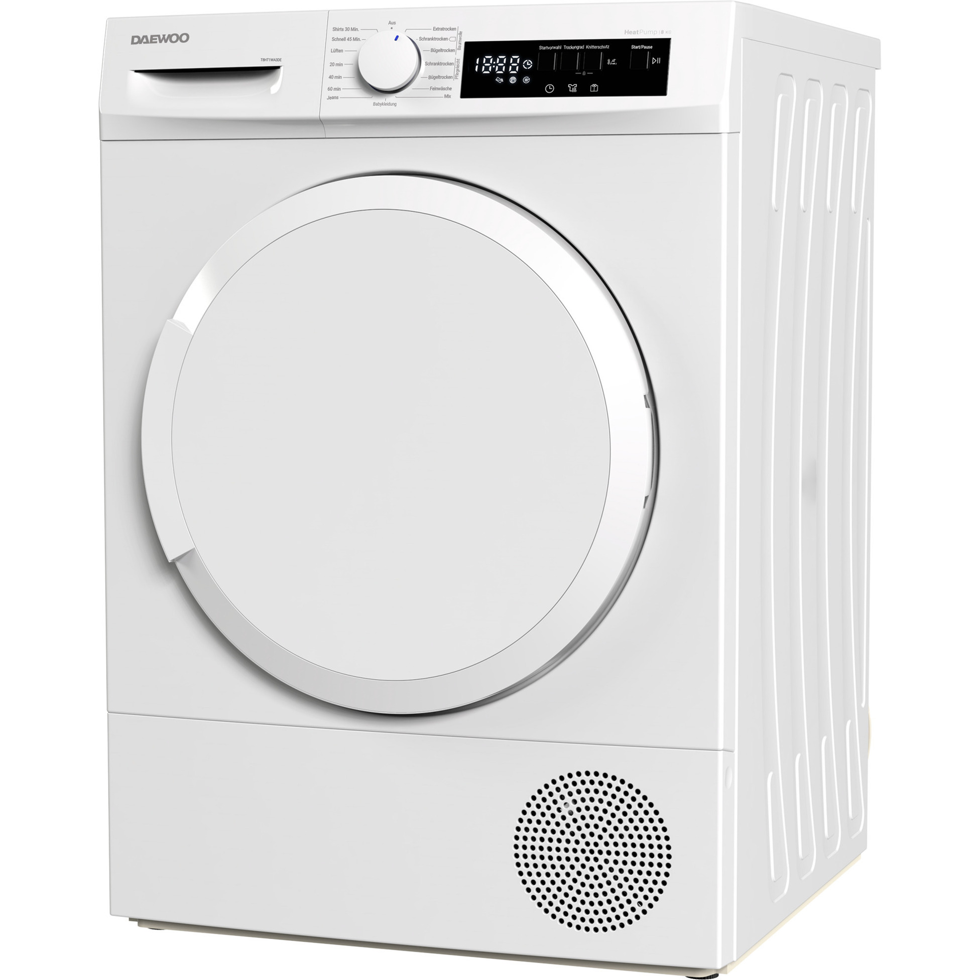 Daewoo T8HT1WA3DE  , Wärmepumpentrockner weiß