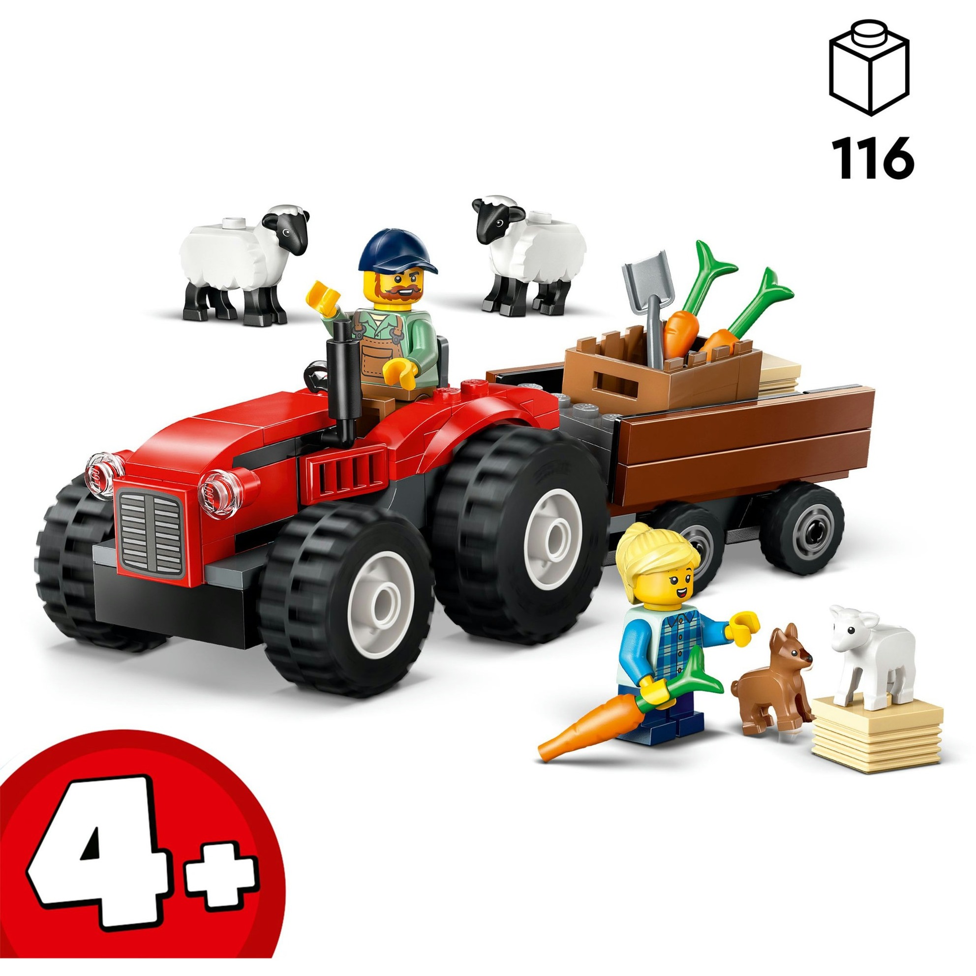 LEGO 60461 City Traktor mit Anhänger, Konstruktionsspielzeug