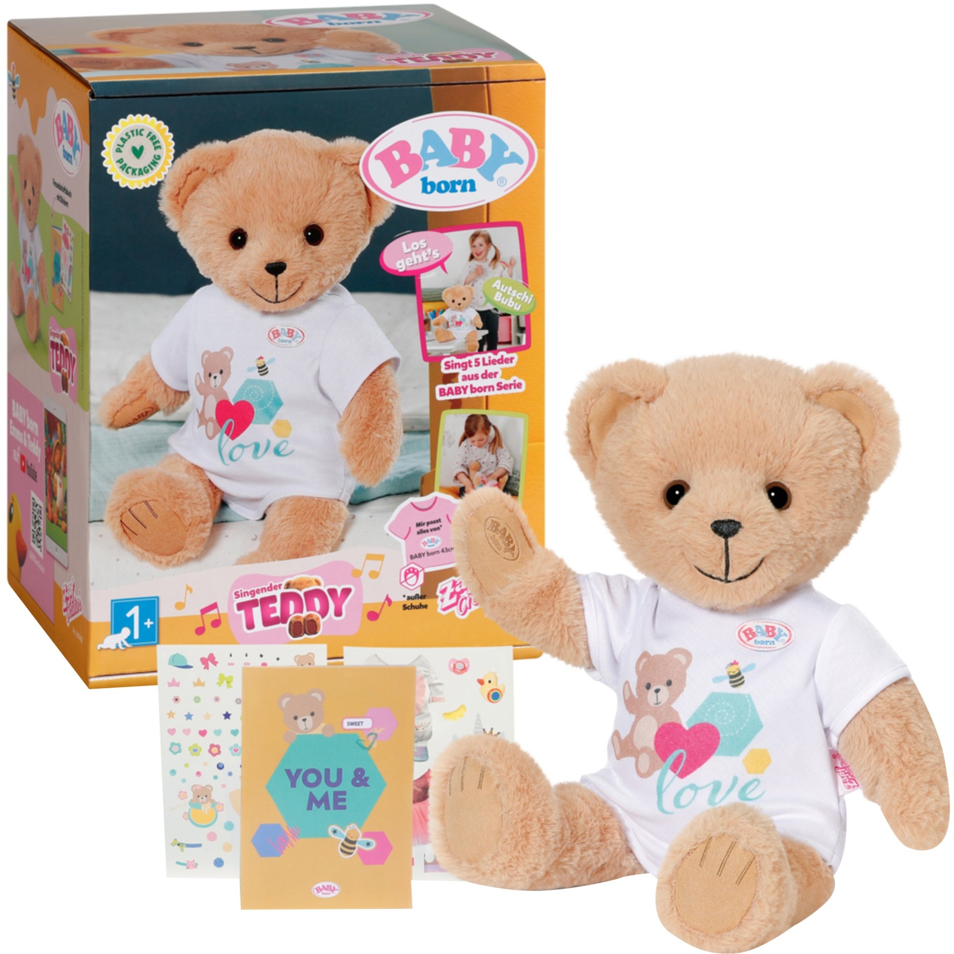 ZAPF Creation BABY born® Singender Teddy Deutsch, Kuscheltier