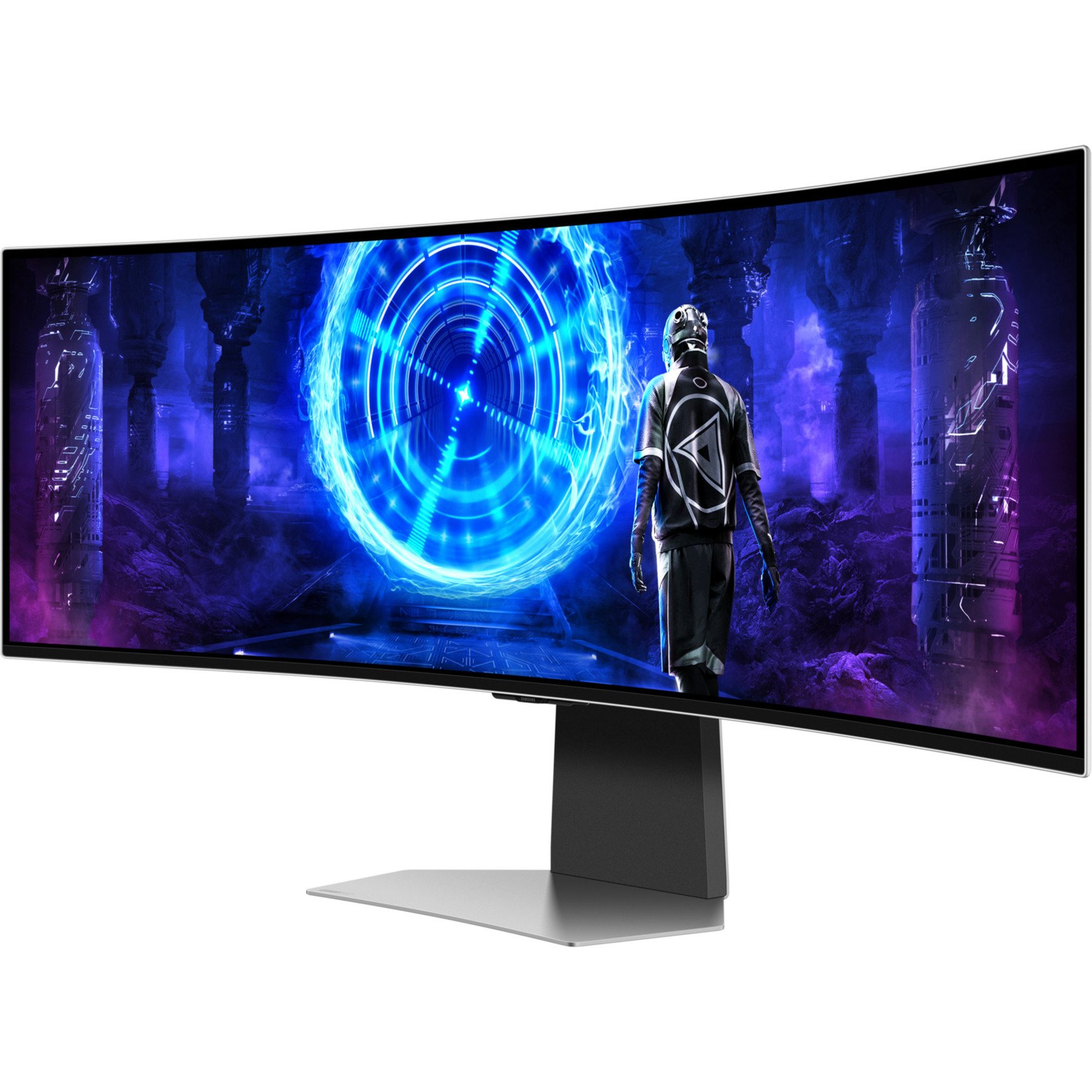 SAMSUNG Odyssey S49DG954SU OLED G95SD, Gaming-Monitor 124 cm (49 Zoll), silber, DQHD, Curved, FreeSync Premium Pro, G-Sync kompatibel, 240Hz Panel