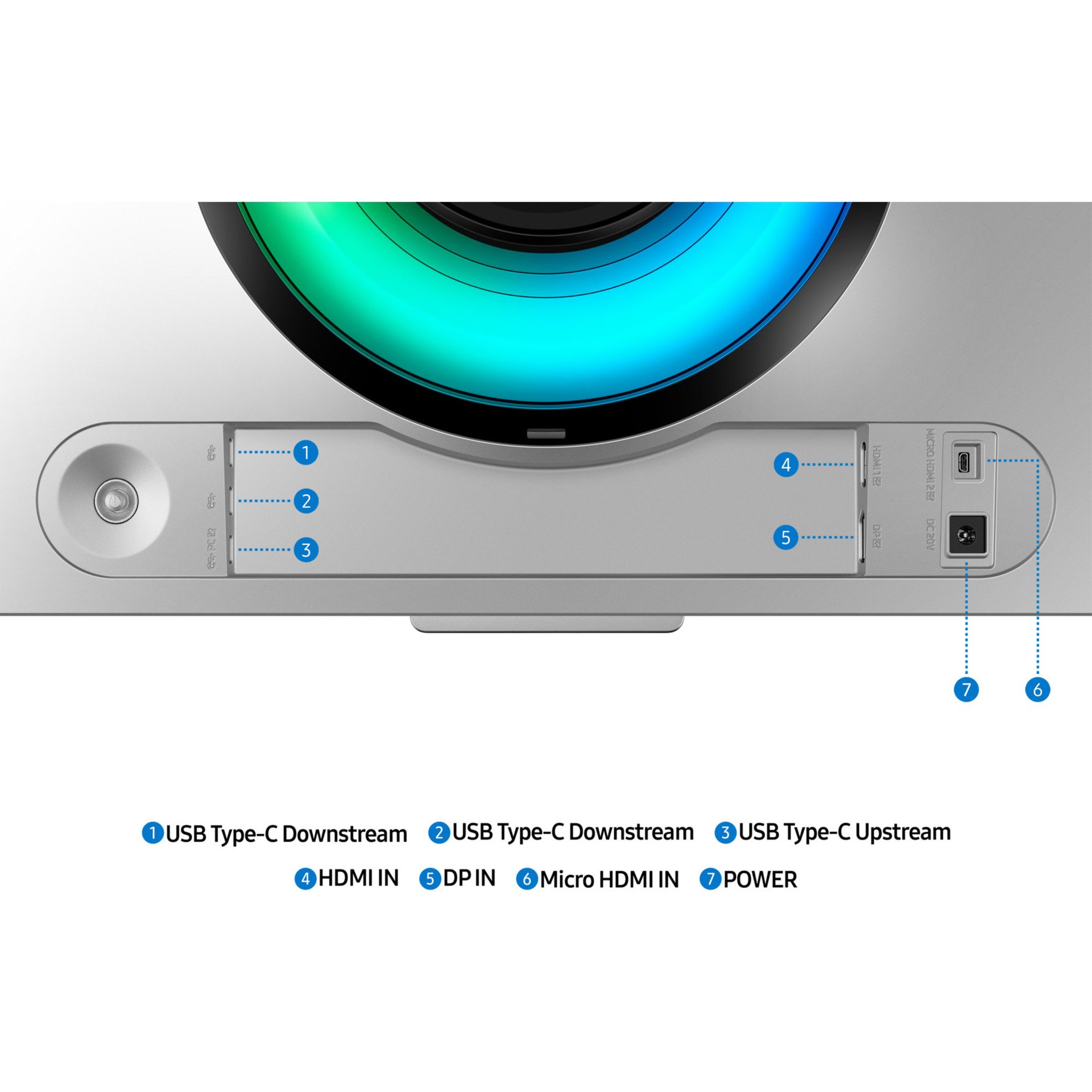 SAMSUNG Odyssey S49DG954SU OLED G95SD, Gaming-Monitor 124 cm (49 Zoll), silber, DQHD, Curved, FreeSync Premium Pro, G-Sync kompatibel, 240Hz Panel