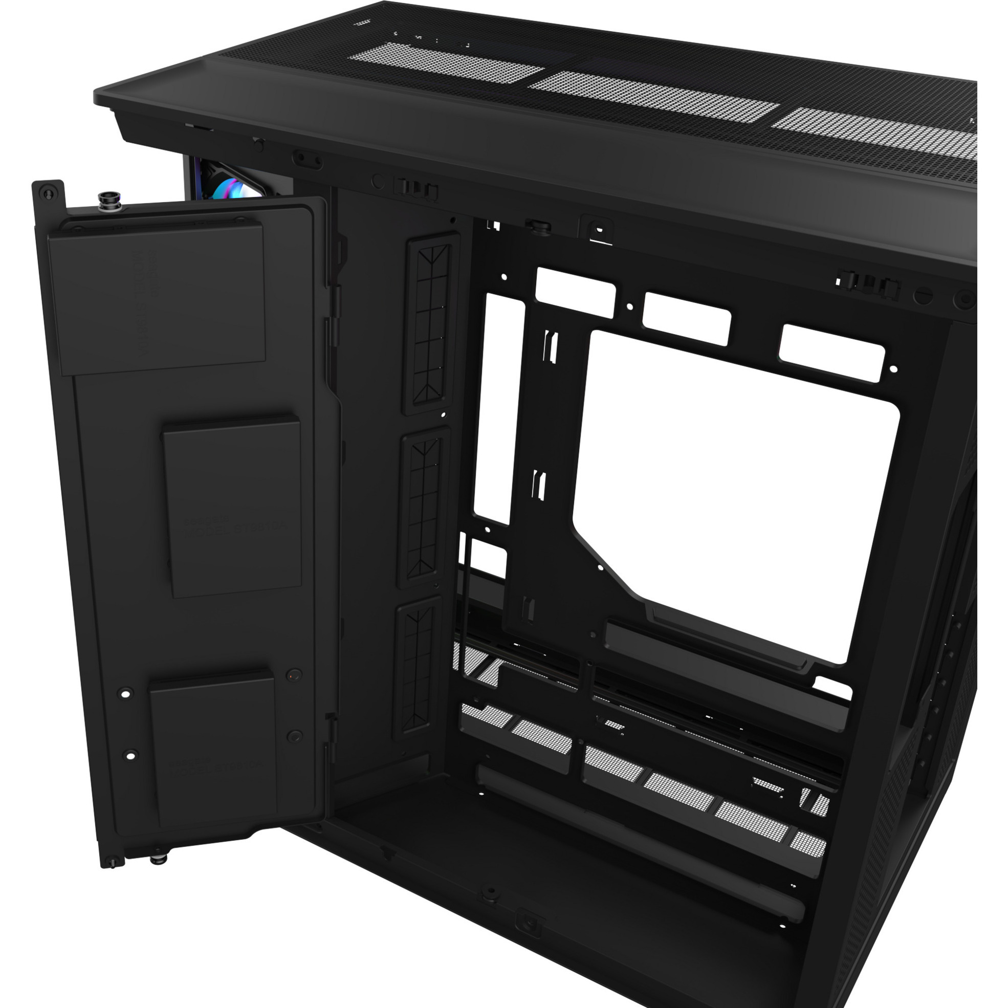 Thermaltake View 380 XL WS ARGB , Tower-Gehäuse schwarz/holz, Tempered Glass x 2, Holz-Struktur
