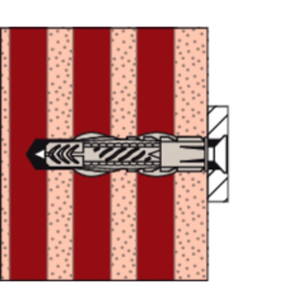 fischer Universaldübel UX 8x50 hellgrau, 100 Stück