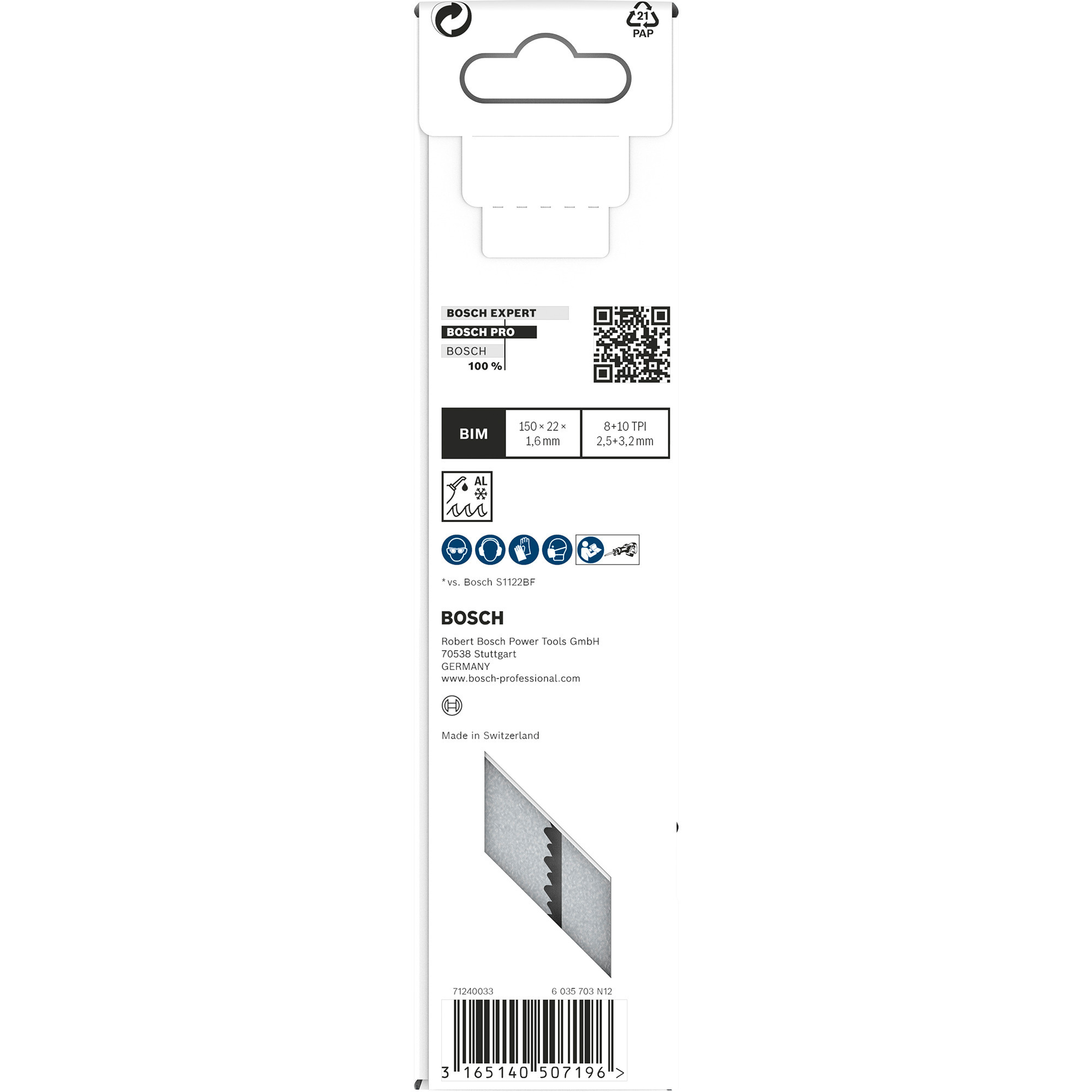 Bosch Säbelsägeblatt S 930 CF Endurance for Heavy Metal, 5 Stück Länge 150mm
