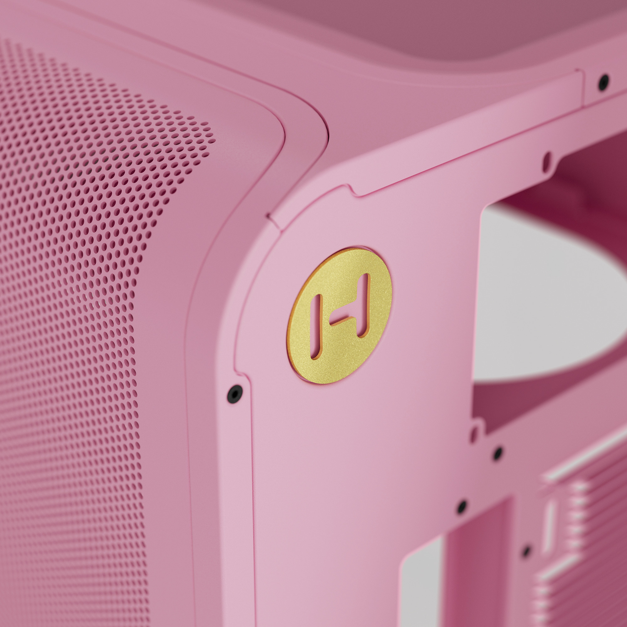 HYTE X50 , Tower-Gehäuse hellrosa, Tempered Glass