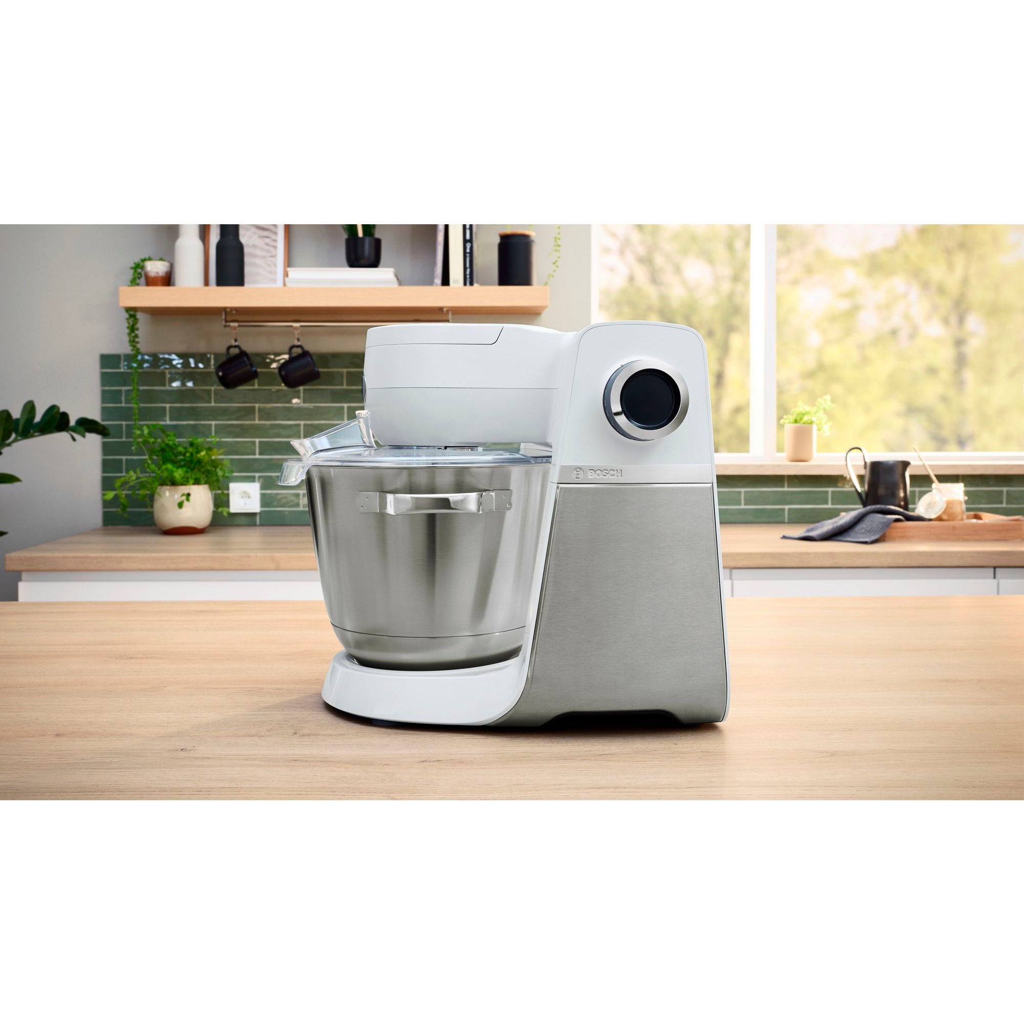 Bosch MUMS6EW13D Küchenmaschine weiß/edelstahl, 1.600 Watt, Serie 6