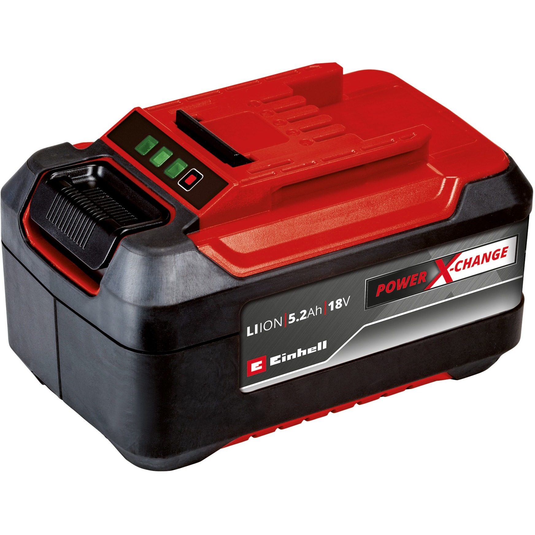 EINHELL Akku Power-X-Change Plus 18Volt 5,2Ah rot/schwarz