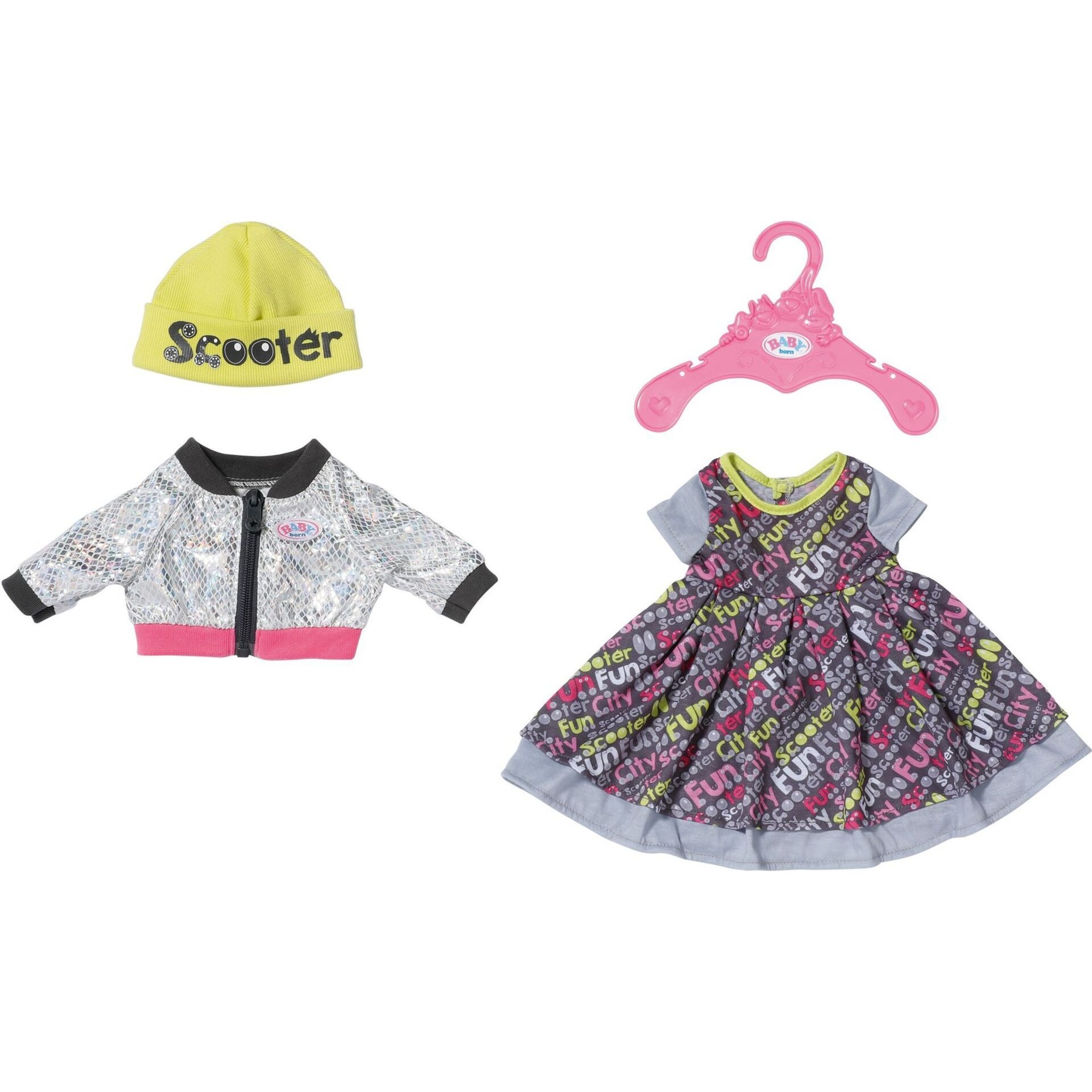 ZAPF Creation BABY born® E-Scooter Outfit 43cm, Puppenzubehör