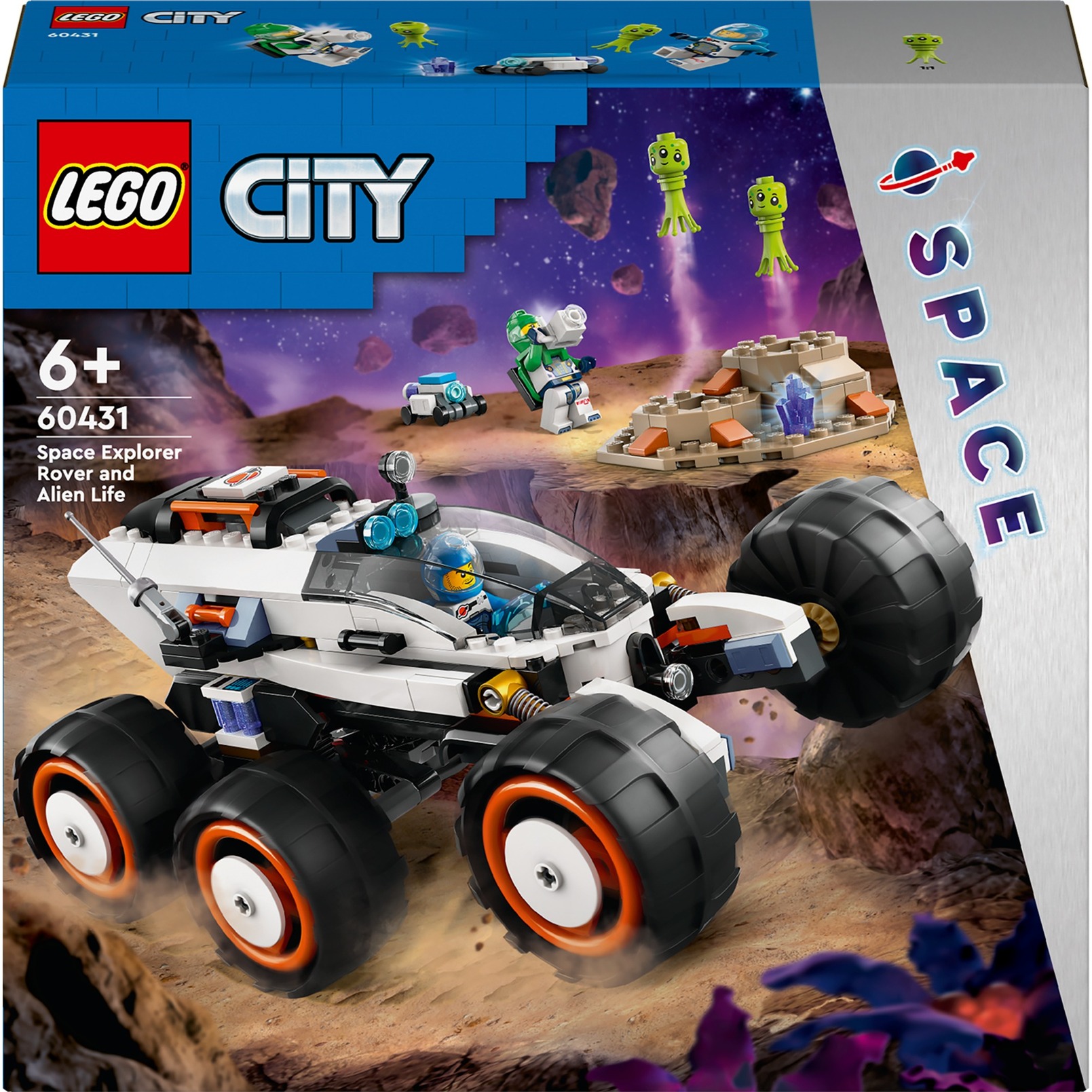 LEGO 60431 City Weltraum-Rover mit Außerirdischen, Konstruktionsspielzeug