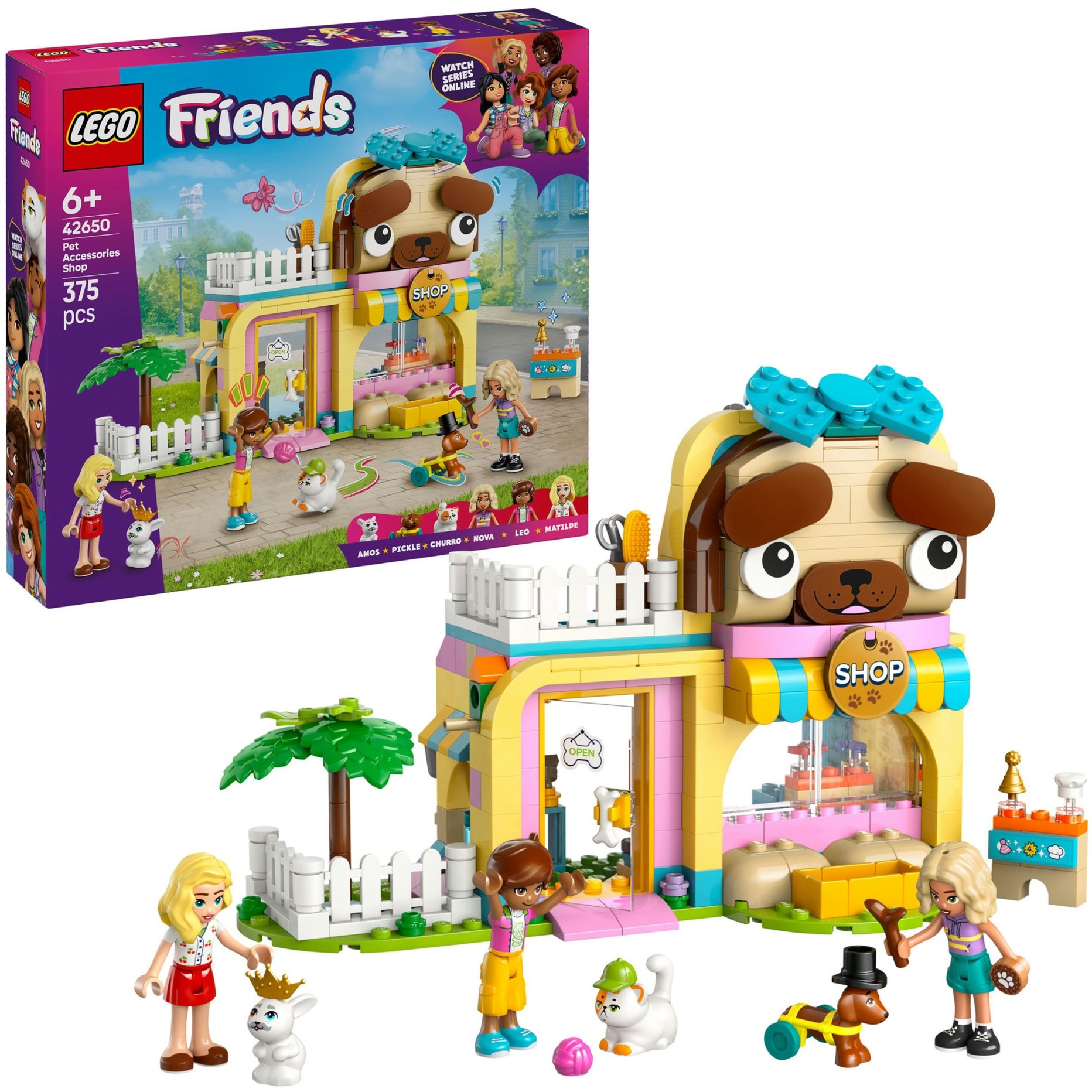 LEGO 42650 Friends Geschäft für Haustierzubehör, Konstruktionsspielzeug