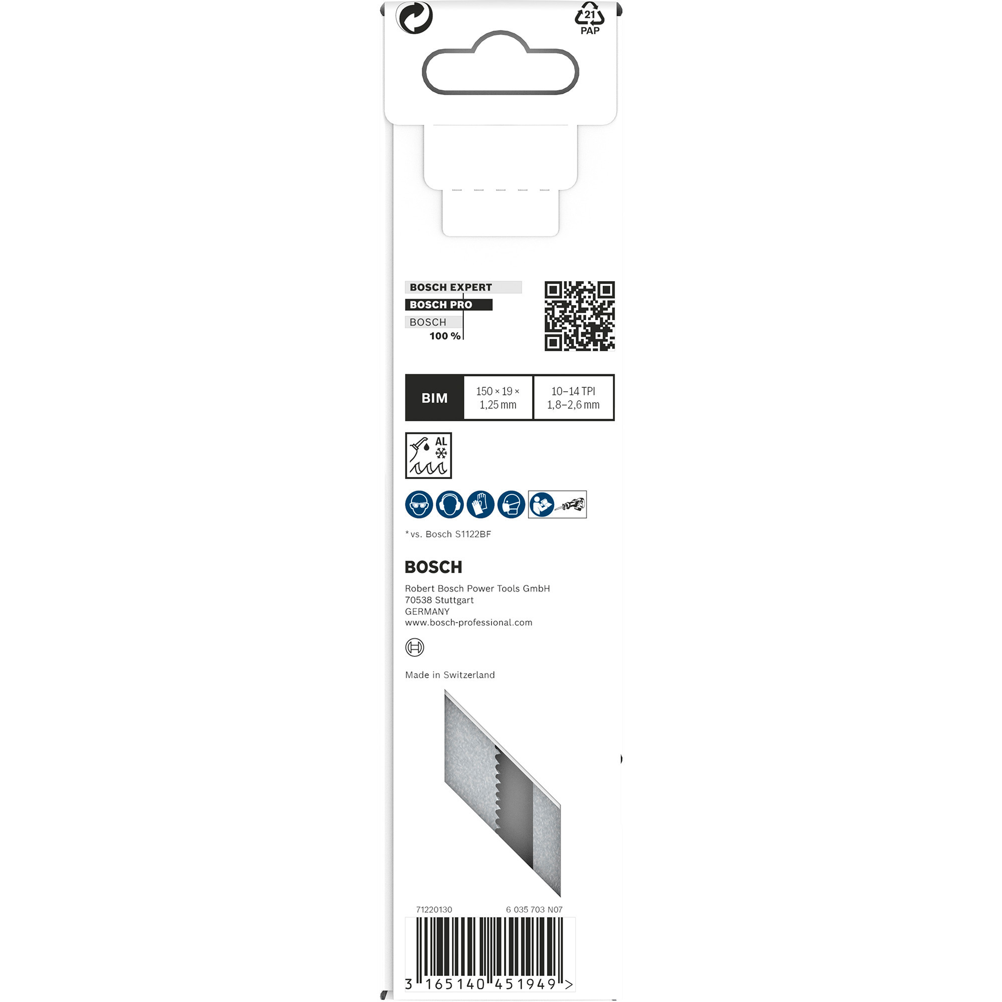 Bosch Säbelsägeblatt S 925 VF Heavy for Metal, 5 Stück Länge 150mm