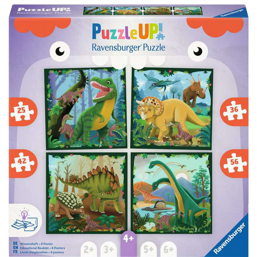 Ravensburger Puzzle UP! - Dinosaurier 25, 36, 42 und 56 Teile