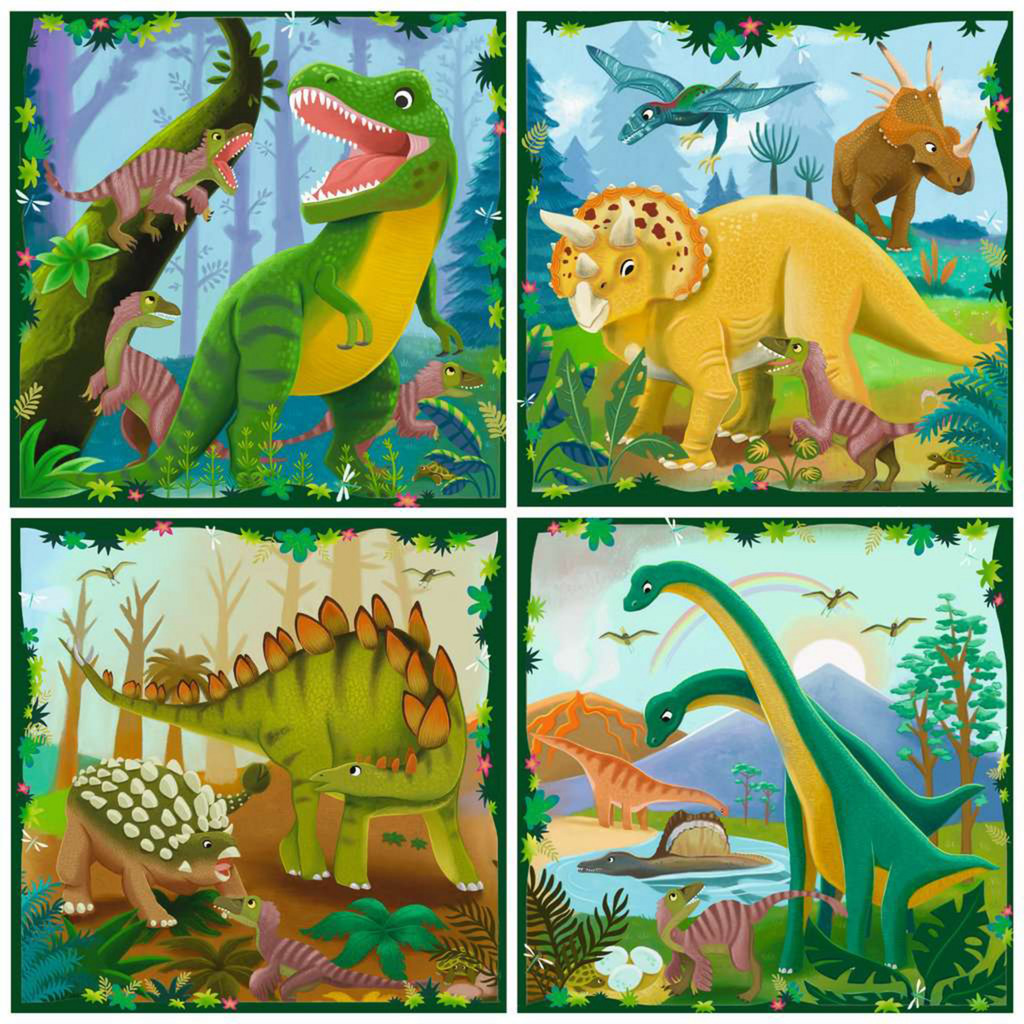 Ravensburger Puzzle UP! - Dinosaurier 25, 36, 42 und 56 Teile