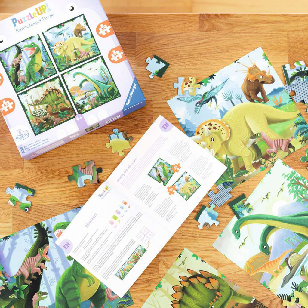 Ravensburger Puzzle UP! - Dinosaurier 25, 36, 42 und 56 Teile