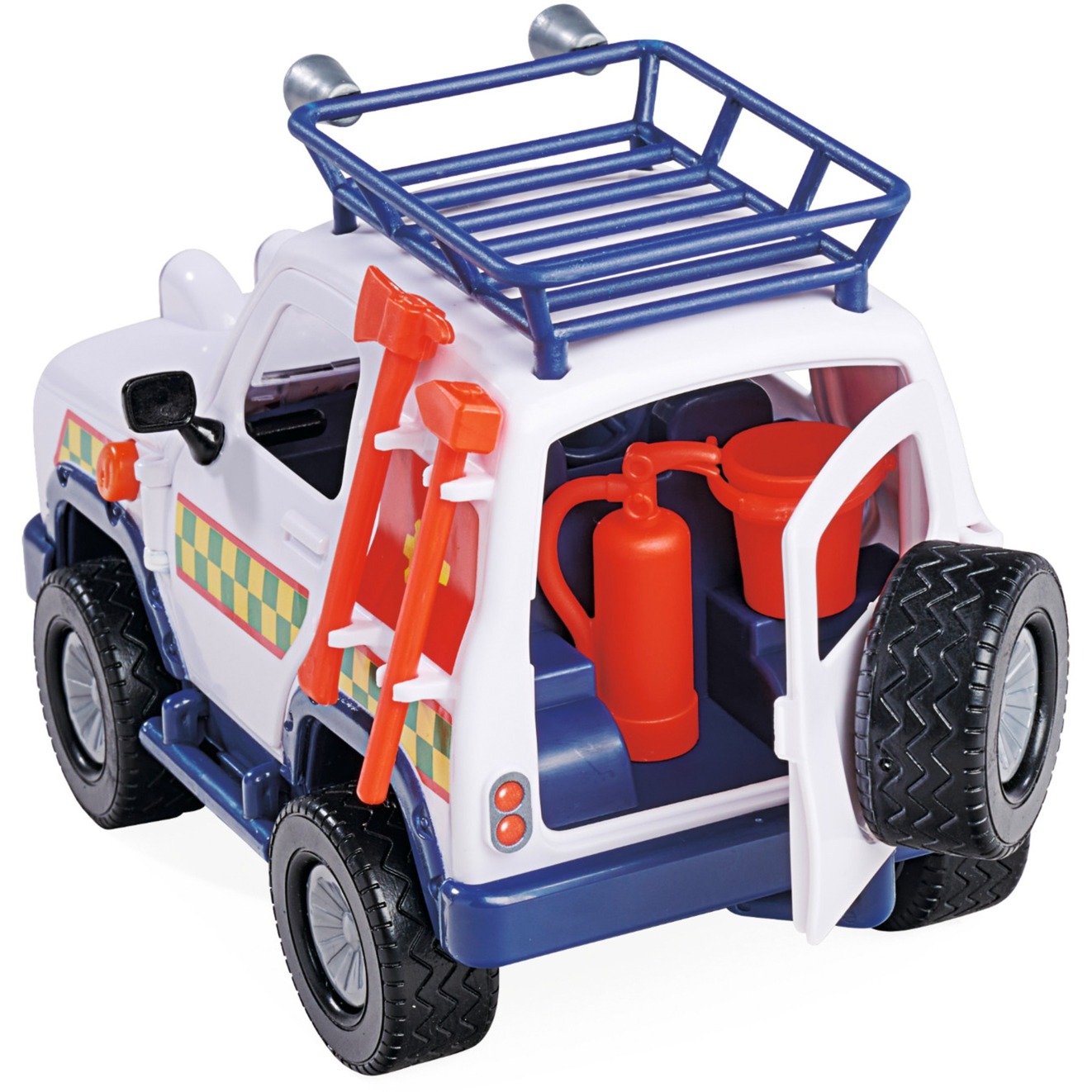 Simba Feuerwehrmann Sam Tierrettung mit Anhänger, Spielfahrzeug