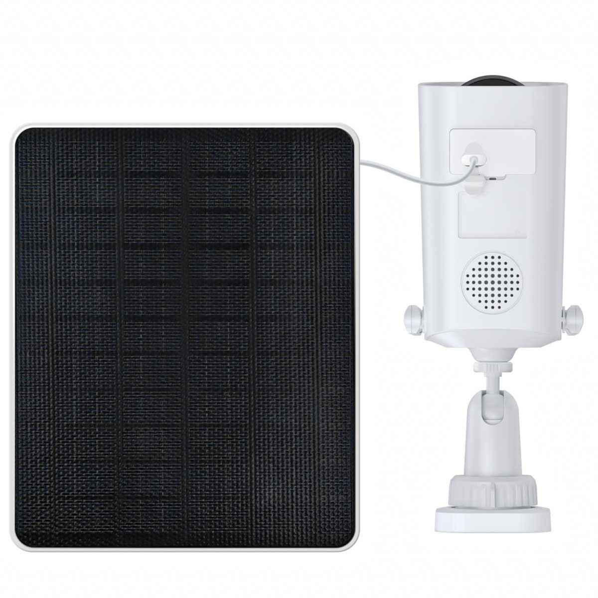 Foscam BP4, Überwachungskamera weiß/schwarz, inkl. 5W Solarpanel