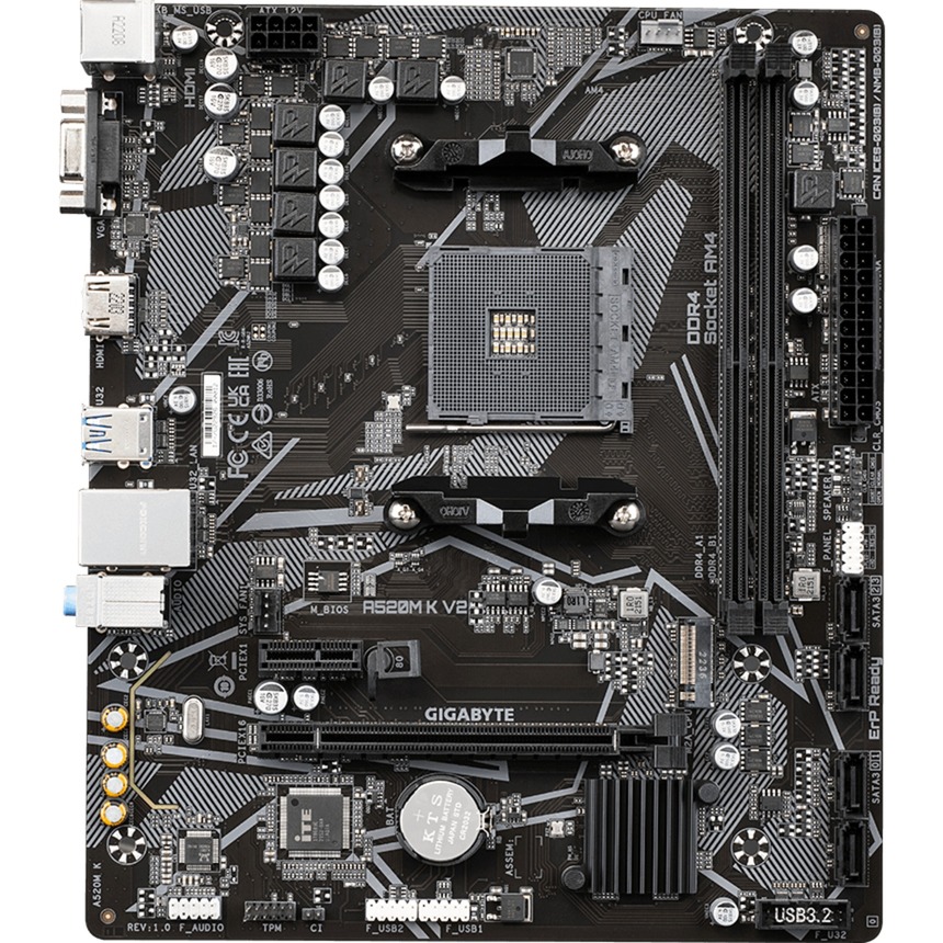 GIGABYTE A520M K V2, Mainboard