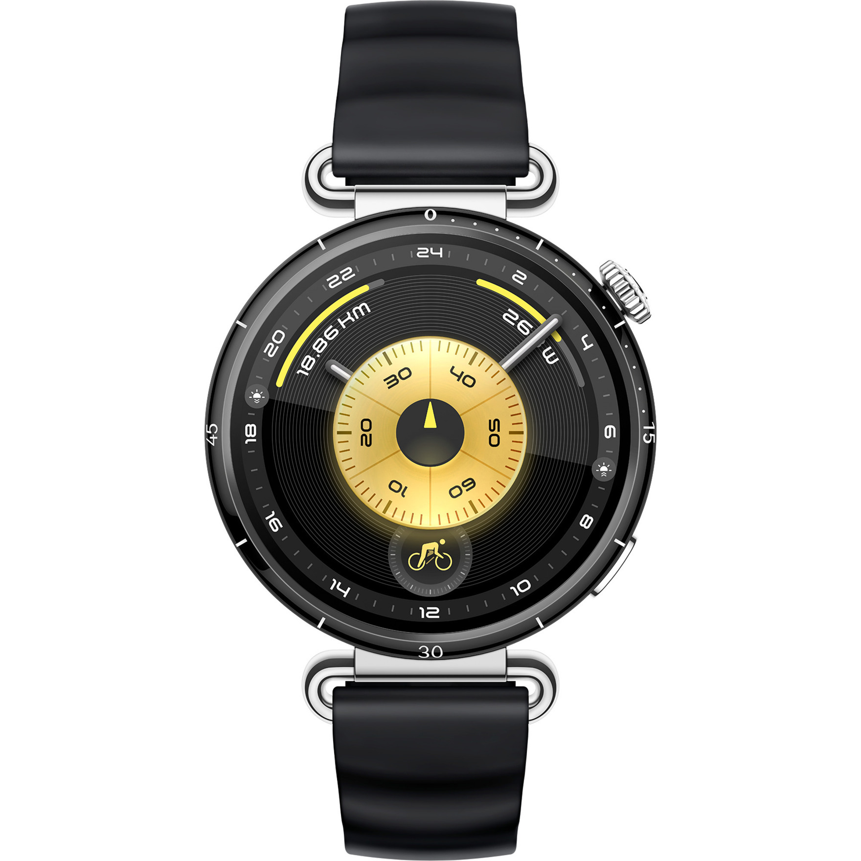 Huawei Watch GT 6 41mm (Konsu-B19F), Smartwatch schwarz, schwarzes Fluorelastomerarmband