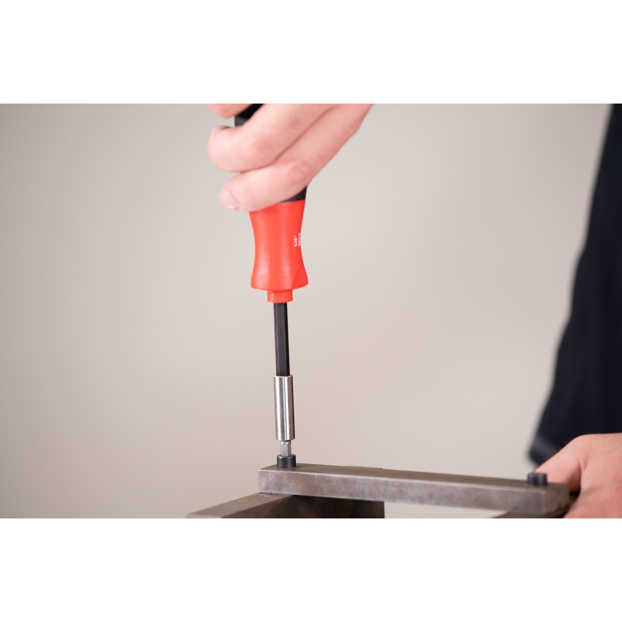 Wiha Schraubendreher mit Bit Magazin LiftUp 25, 1/4" schwarz/rot, 12 Bits, magnetisch