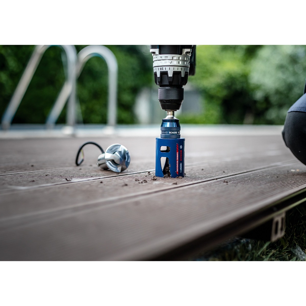 Bosch Expert Lochsägen-Set 'Construction Material', Ø 20-76mm, 15-teilig mit Power Change Plus Adapter, Koffer