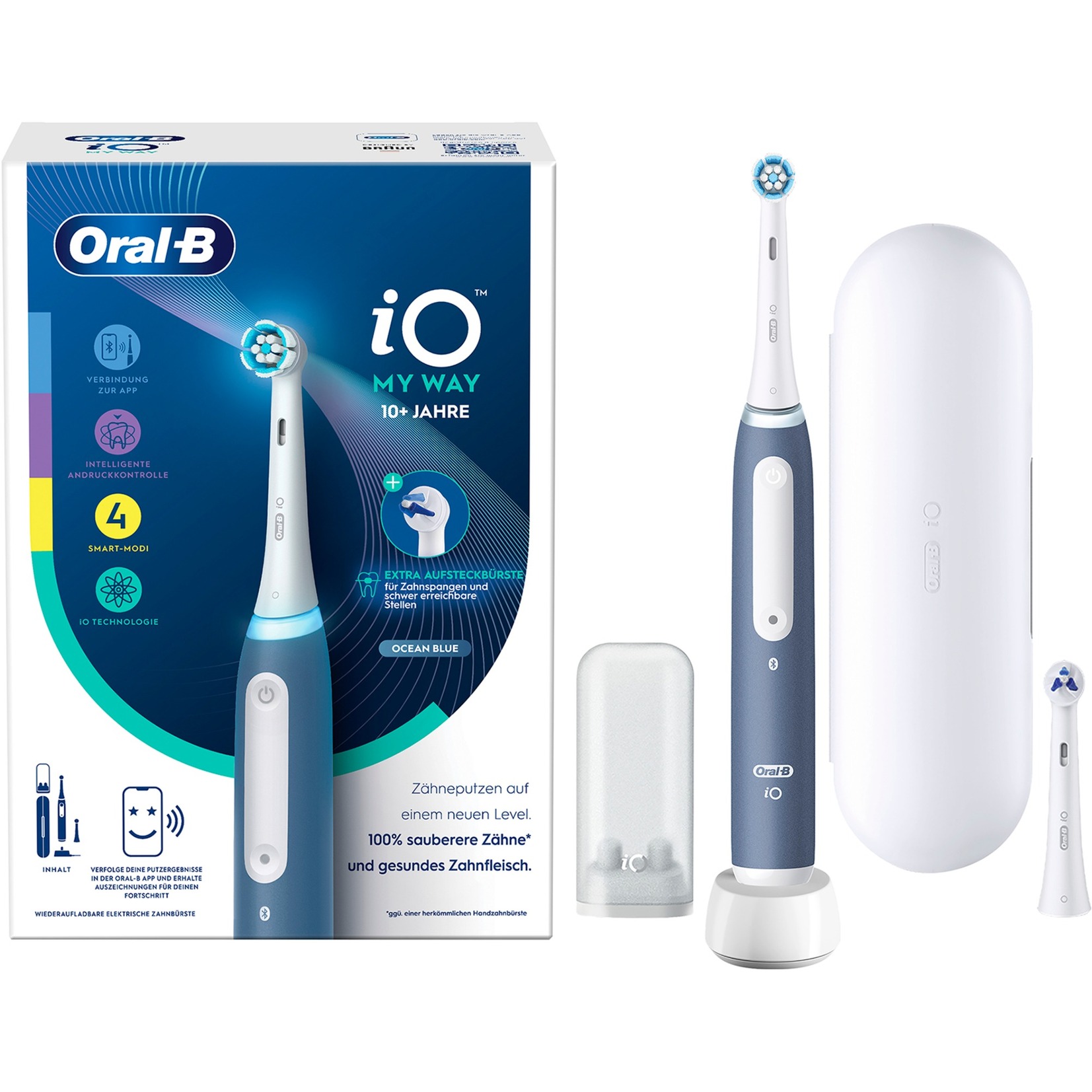 Braun Oral-B iO My Way, Elektrische Zahnbürste grau/weiß