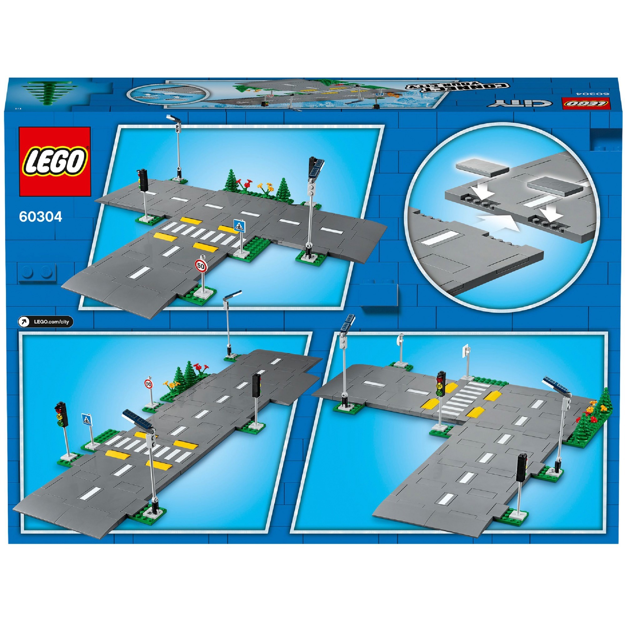 LEGO 60304 City Straßenkreuzung mit Ampeln, Konstruktionsspielzeug