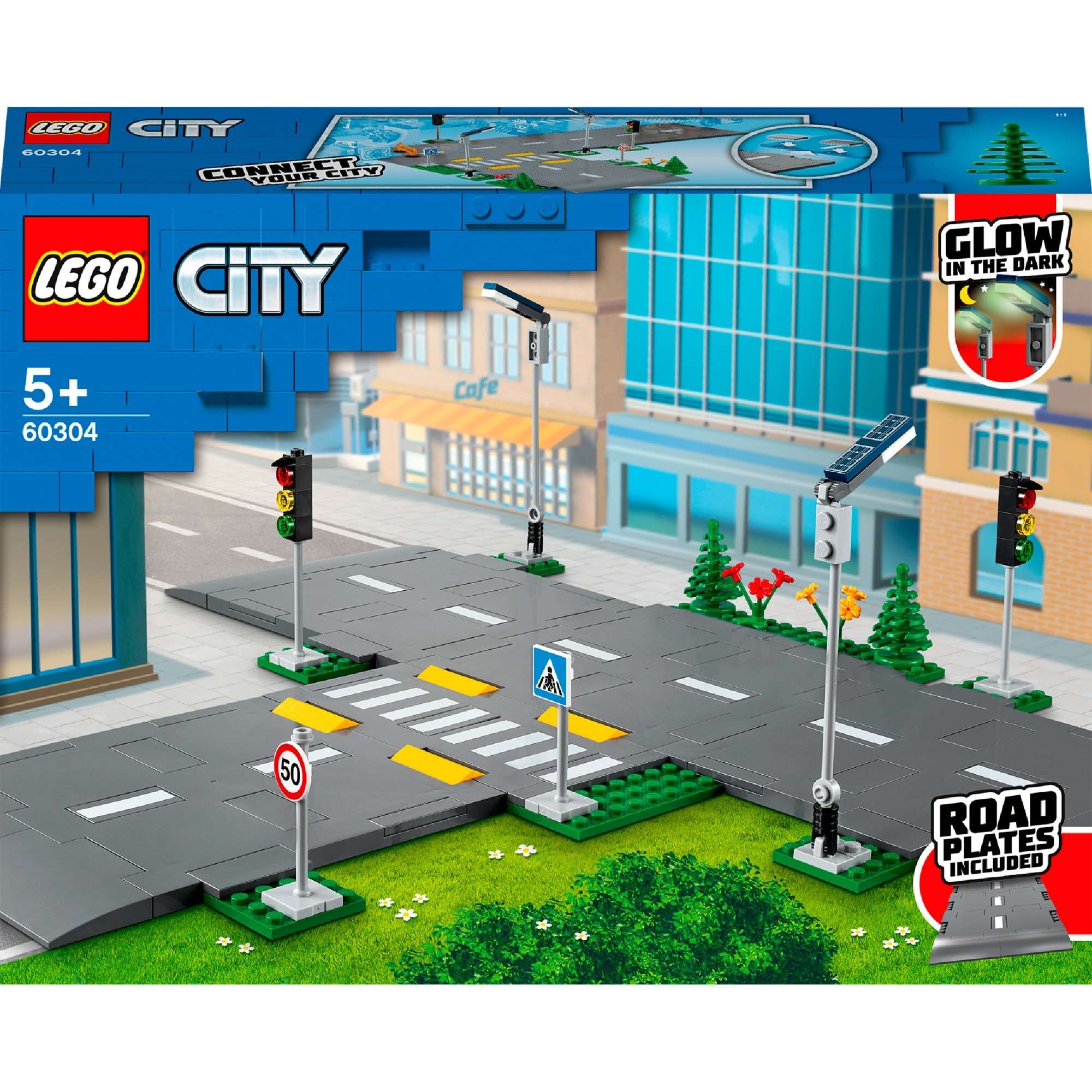 LEGO 60304 City Straßenkreuzung mit Ampeln, Konstruktionsspielzeug