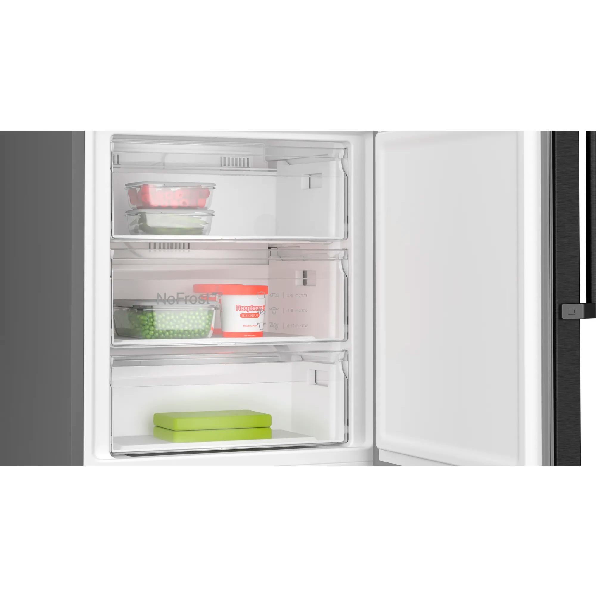 Bosch KGN49OXBT Serie 4, Kühl-/Gefrierkombination edelstahl (dunkel), Green Collection